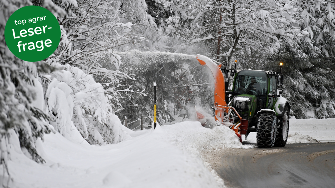 Landwirte im Winterdienst: Das sollten Sie im Winterdienst mit Traktor