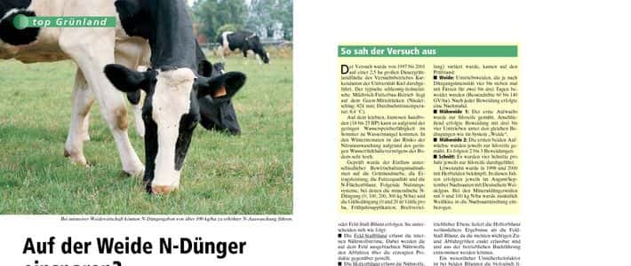 Auf der Weide N-Dnger einsparen? | top agrar