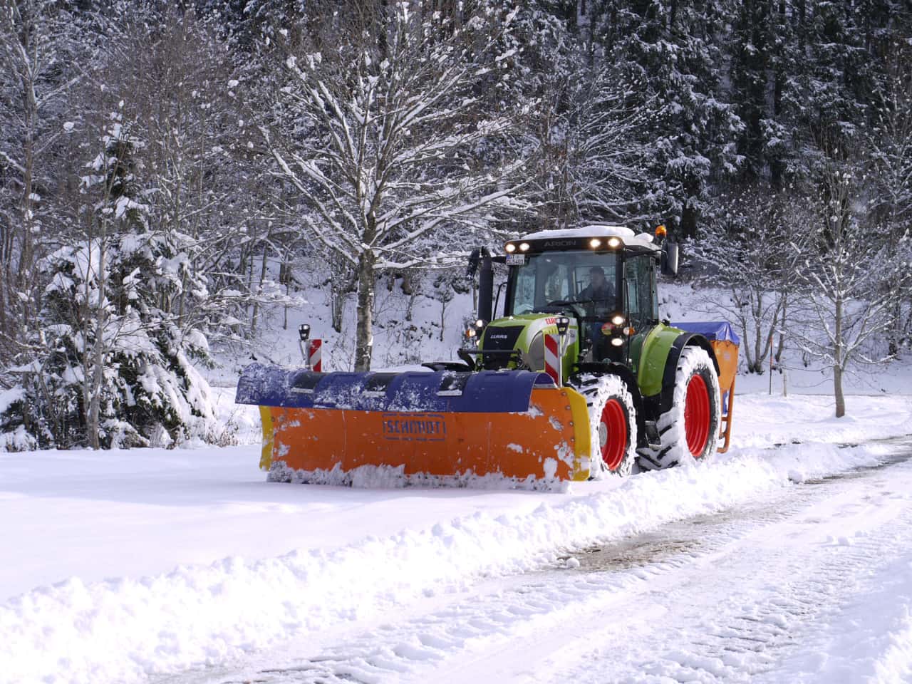 Using a private tractor for winter maintenance?