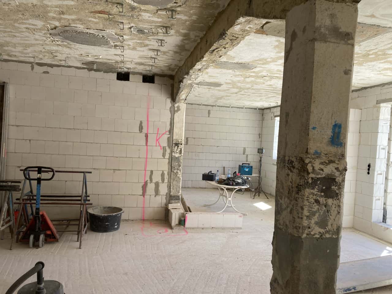 Living in the old piglet barn