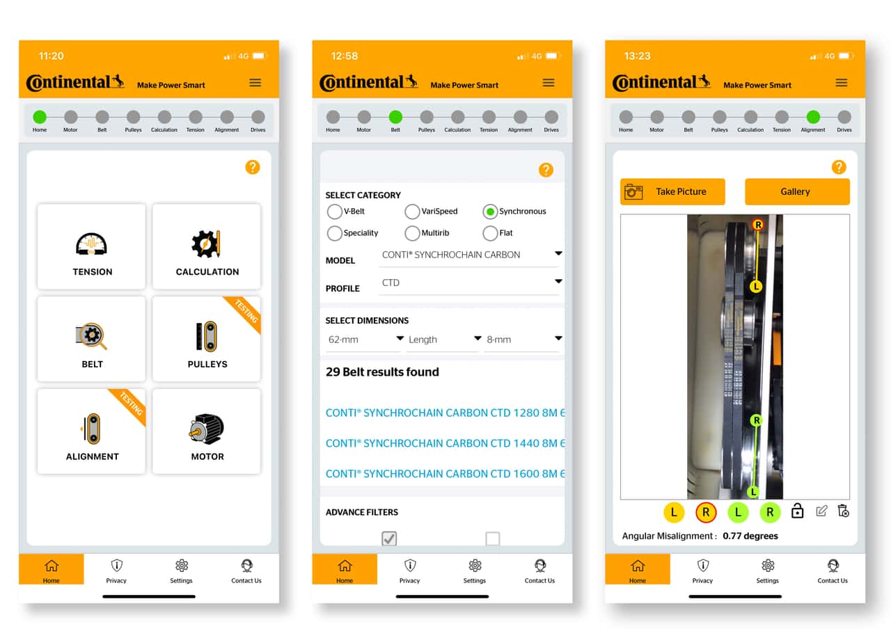 Continental-App „Make Power Smart“: Riemen selbst vermessen und