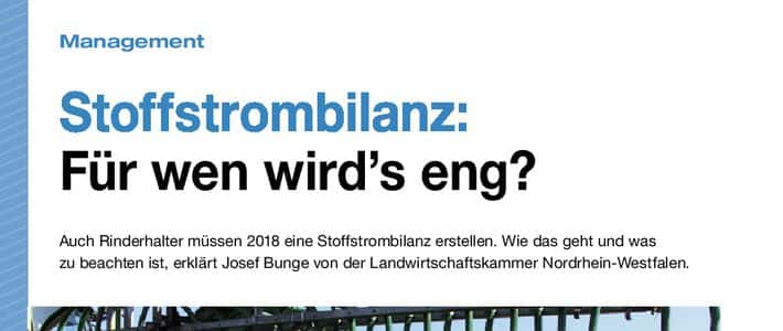 Stoffstrombilanz: Fr wen wird's eng? | top agrar